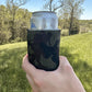 PRE ORDER ONLY Camo Cowhide Short Can Koozie