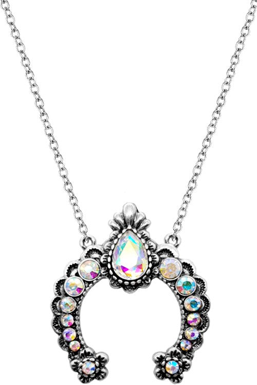 Western Rhinestone Crystal Necklace