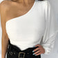 One Shoulder Crop Top