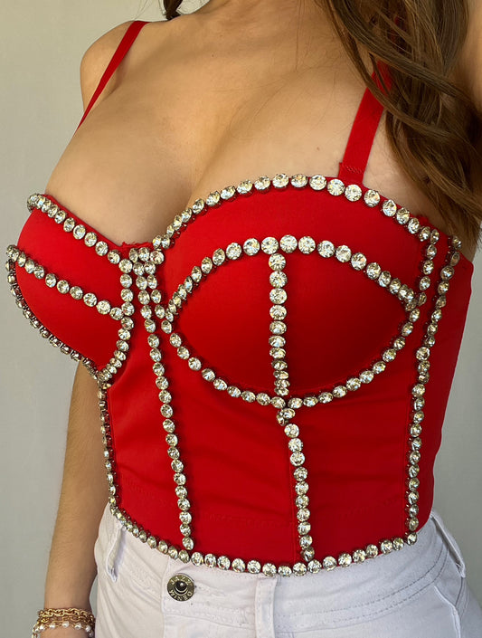 Rhinestone Bustier